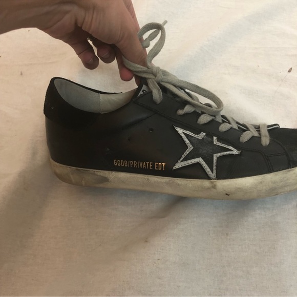 Golden Goose GGDB Superstar Black Limited Edition Norstrom Exclusive Sneakers 39 - Picture 9 of 10